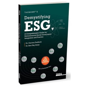 Taxmann's Demystifying ESG by Dr. Garima Dadhich, Dr. Ravi Raj Atrey
